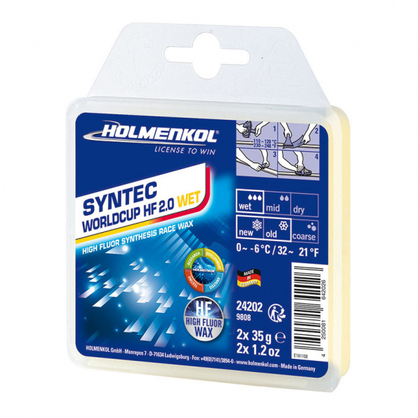 Парафин Holmenkol Syntec WorldCup HF 2.0 Wet 70 g