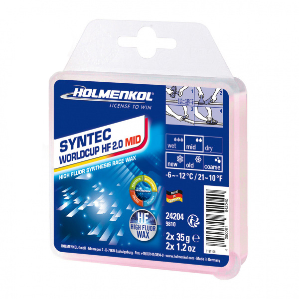 Парафин Holmenkol Syntec WorldCup HF 2.0 Mid 70 g