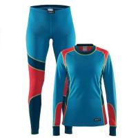 Комплект термобелья CRAFT BASELAYER W TYPHOON/POPPY