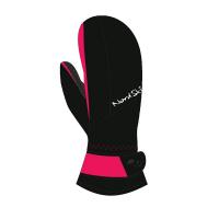 Варежки Nordski Arctic Black/Raspberry Membrane W