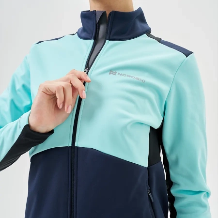 Тренировочная куртка Nordski Advance Mint/Blueberry W