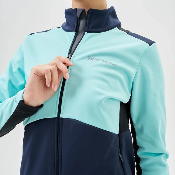Тренировочная куртка Nordski Advance Mint/Blueberry W