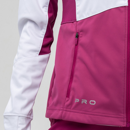 Тренировочная куртка Nordski Pro Fuchsia/White W