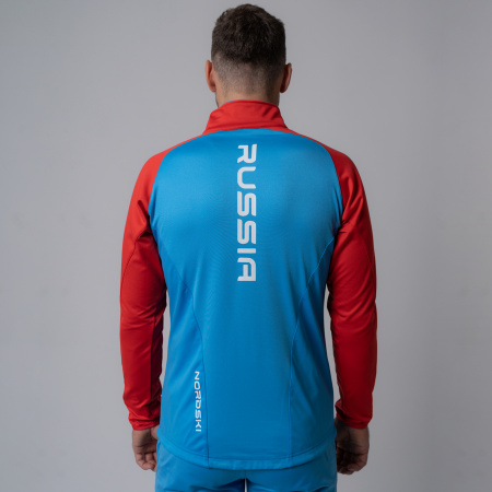 Разминочная куртка Nordski Premium blue/red