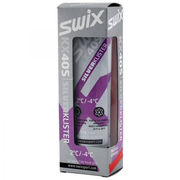 Мазь Swix Klister KX40S Violet Silver, 55 g
