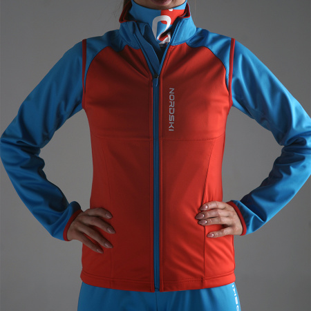 Жилет разминочный Nordski Premium Red/Blue W Q