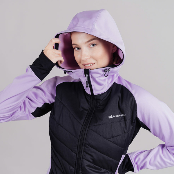 Тренировочный костюм Nordski Hybrid Hood Orchid/Black W