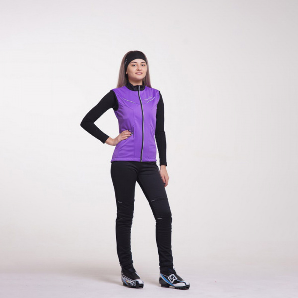 Жилет разминочный Nordski Jr.Premium Violet/Black/18
