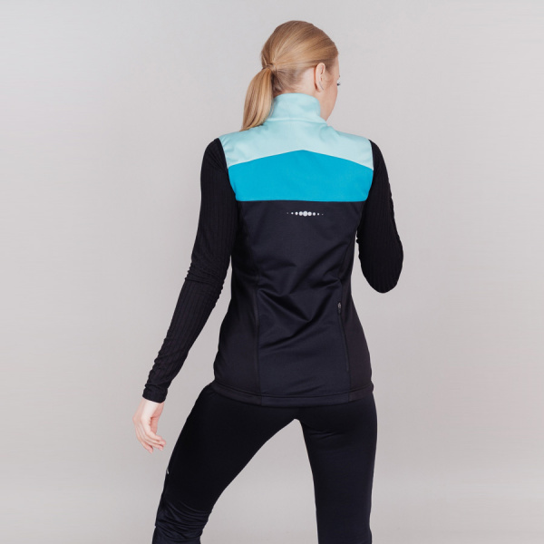 Жилет разминочный Nordski Drive Black/Mint W