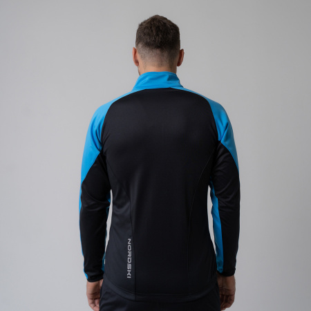 Разминочная куртка Nordski Premium light blue/black