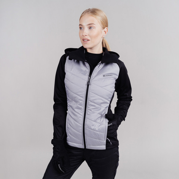 Тренировочный костюм Nordski Hybrid Hood Black/Grey W