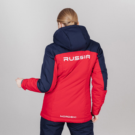 Утепленная куртка NORDSKI Mount red/dark blue W