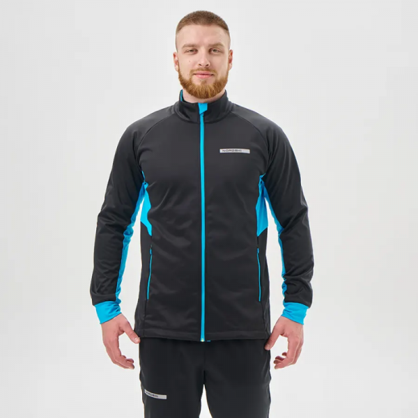Тренировочная куртка Nordski Core Black/Breeze