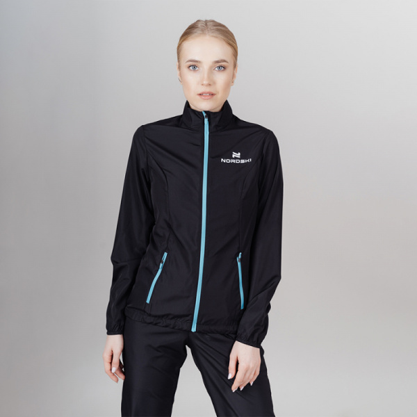 Ветровка Nordski Motion Black/Light blue W Q