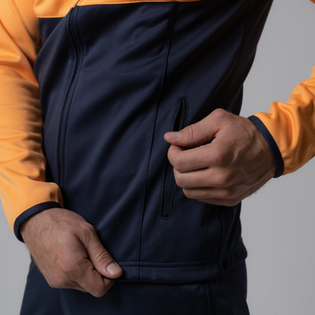 Разминочная куртка Nordski Premium Orange/Blueberry