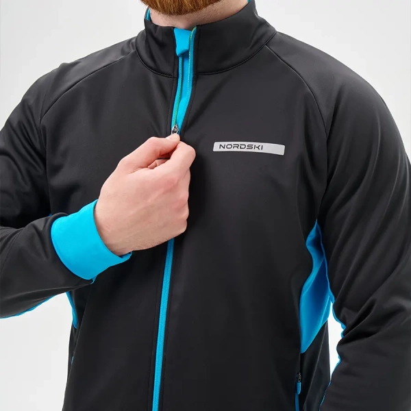 Тренировочная куртка Nordski Core Black/Breeze