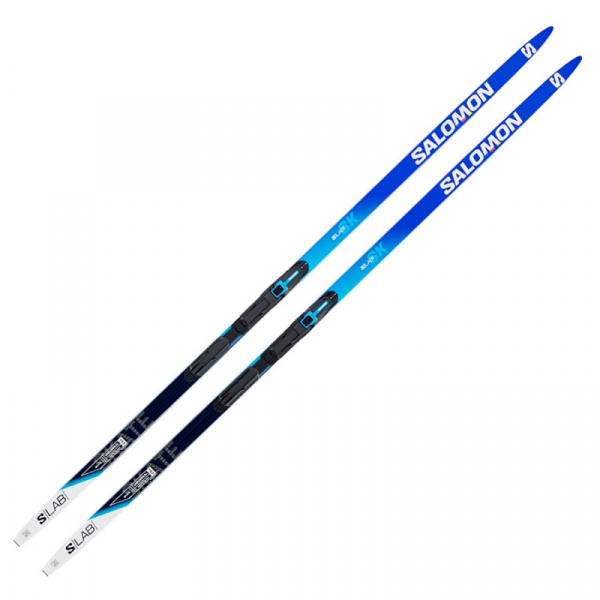 Беговые лыжи Salomon S/Lab CB Skate Blue  + Shift Race 182cm