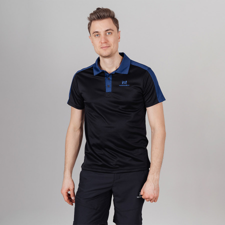 Поло Nordski Black/Blue