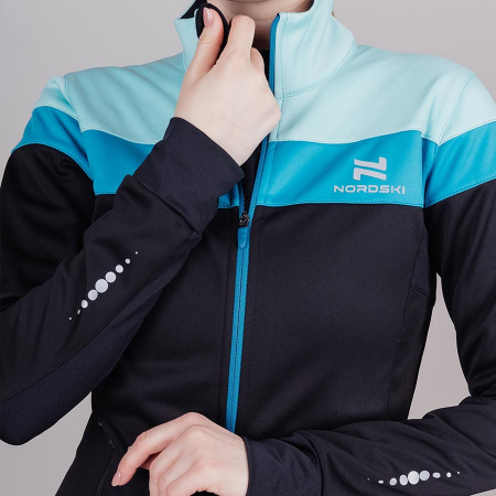 Разминочная куртка Nordski Drive Black/Mint W
