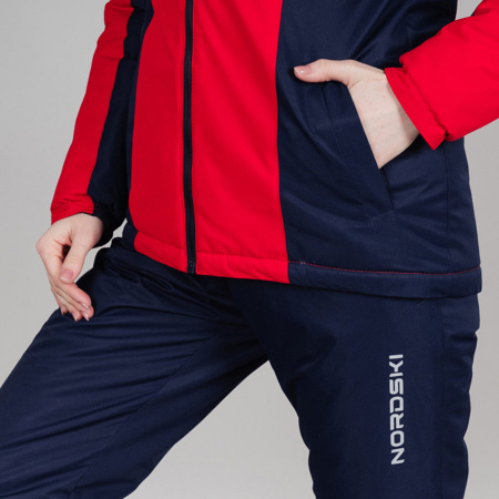 Утепленная куртка Nordski Base Red/Black Iris W