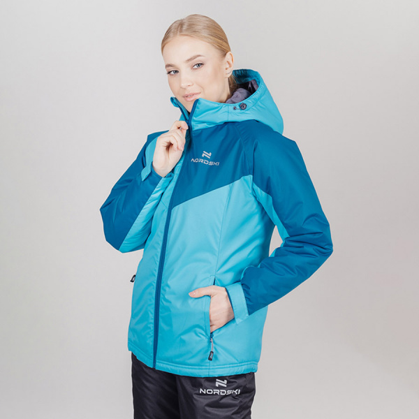 Утепленный костюм Nordski Premium-Sport aquamarine/blue W