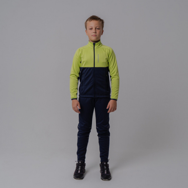 Разминочный костюм NORDSKI Jr. Premium Green/Blueberry