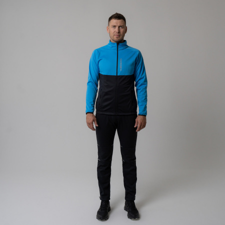 Разминочная куртка Nordski Premium light blue/black