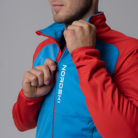 Разминочная куртка Nordski Premium blue/red