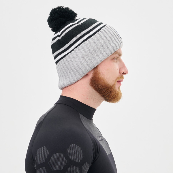 Шапка Nordski Severe Black/Grey/White