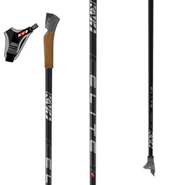 Лыжные палки KV+ Elite QCD 100% Carbon, cross country pole