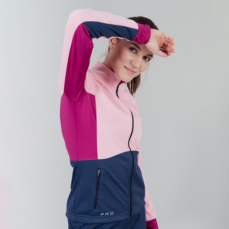 Тренировочная куртка Nordski Pro Candy Pink/Blue W