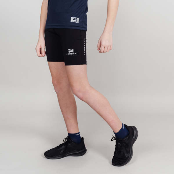 Шорты обтягивающие Nordski Jr. Pro Black 