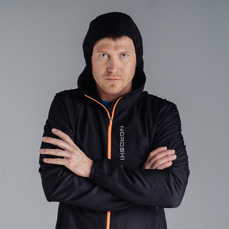 Ветровка Nordski Jr.Run Black/Orange Q