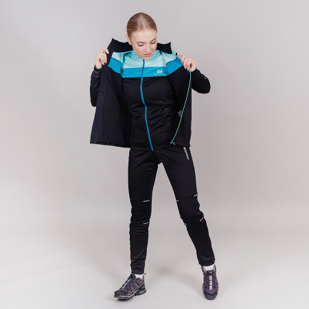 Жилет разминочный Nordski Drive Black/Mint W