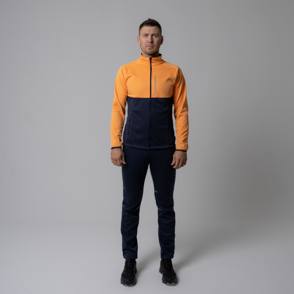 Разминочная куртка Nordski Premium Orange/Blueberry