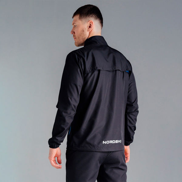 Ветровка Nordski Motion Black/Light blue