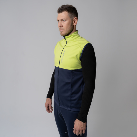 Жилет разминочный Nordski Premium Green/Blueberry