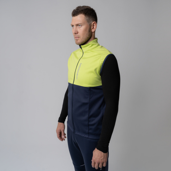 Жилет разминочный Nordski Premium Green/Blueberry