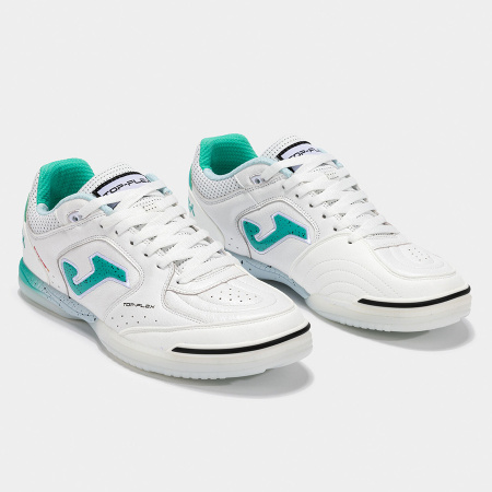 Футзальная обувь JOMA TOP FLEX Белый Бирюзовый