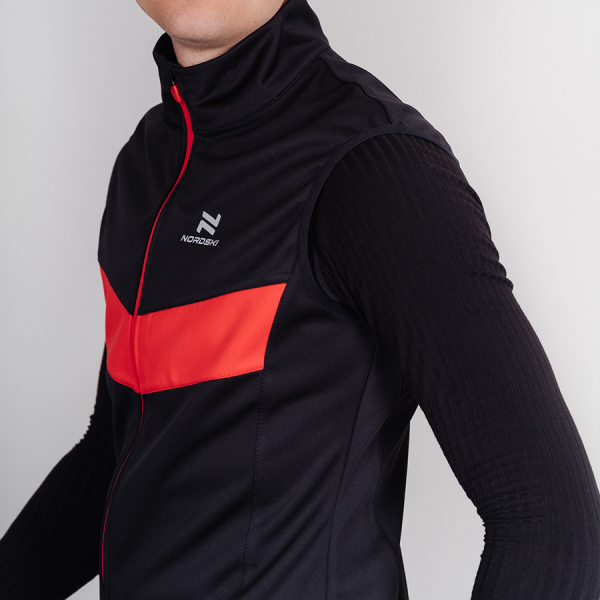 Жилет разминочный Nordski BASE Black/Red