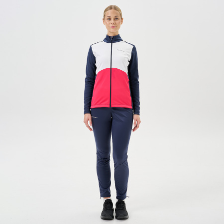 Тренировочная куртка Nordski Advance White/Pink/Blueberry W