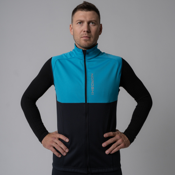 Жилет разминочный Nordski Premium Breeze/Black