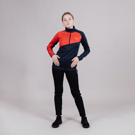 Разминочная куртка Nordski Jr.Premium Blueberry/Red