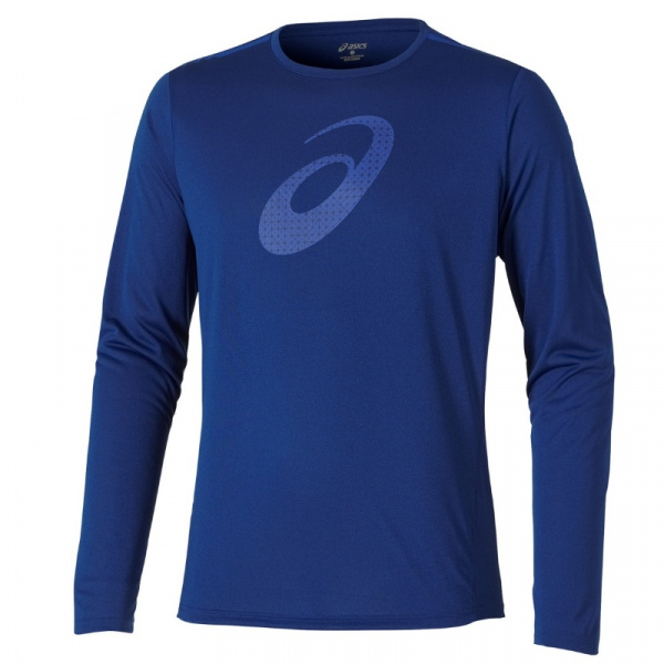 Футболка с дл.рукавом ASICS GRAPHIC LS TOP BLUE