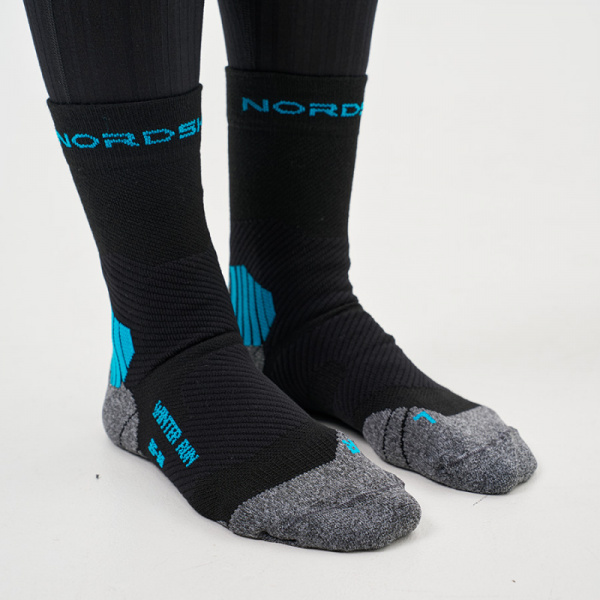 Носки Nordski Winter Run Black/Light Blue