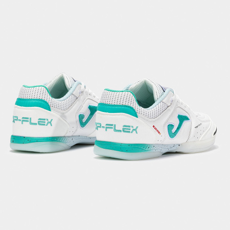 Футзальная обувь JOMA TOP FLEX Белый Бирюзовый