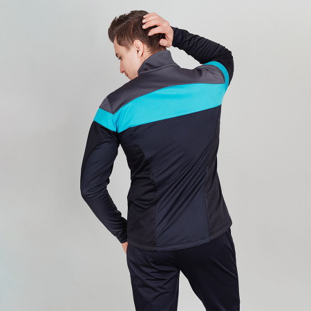 Разминочная куртка Nordski Drive Black/Blue