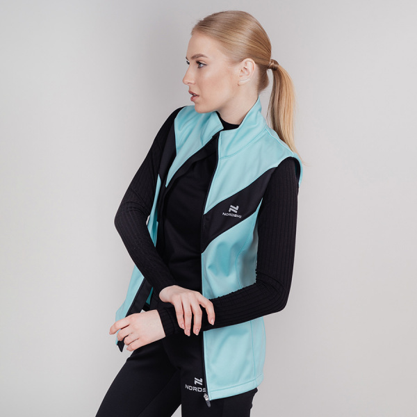 Жилет разминочный Nordski BASE Mint/Black W