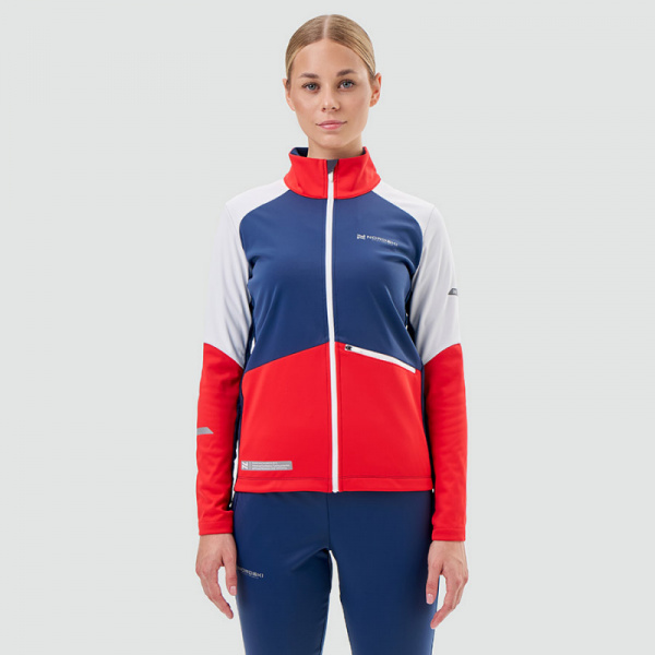 Тренировочная куртка Nordski Pro 2.0 White/Red/Blue W