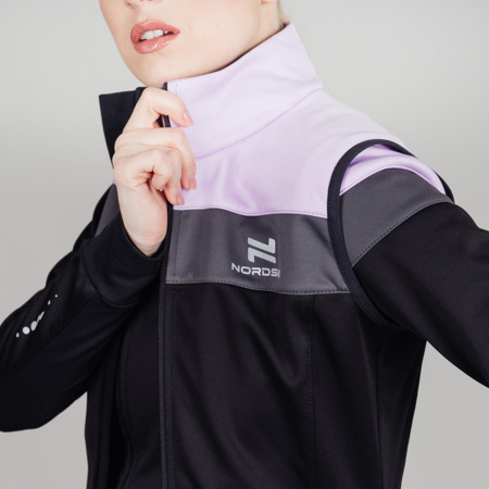 Жилет разминочный Nordski Drive Black/Orchid W